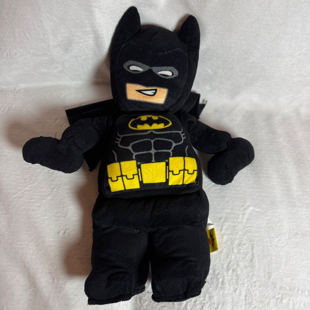 Lego Batman Plush Toy Stuffed Animal The Batman Movie DC Comics w/Cape 20" Tall